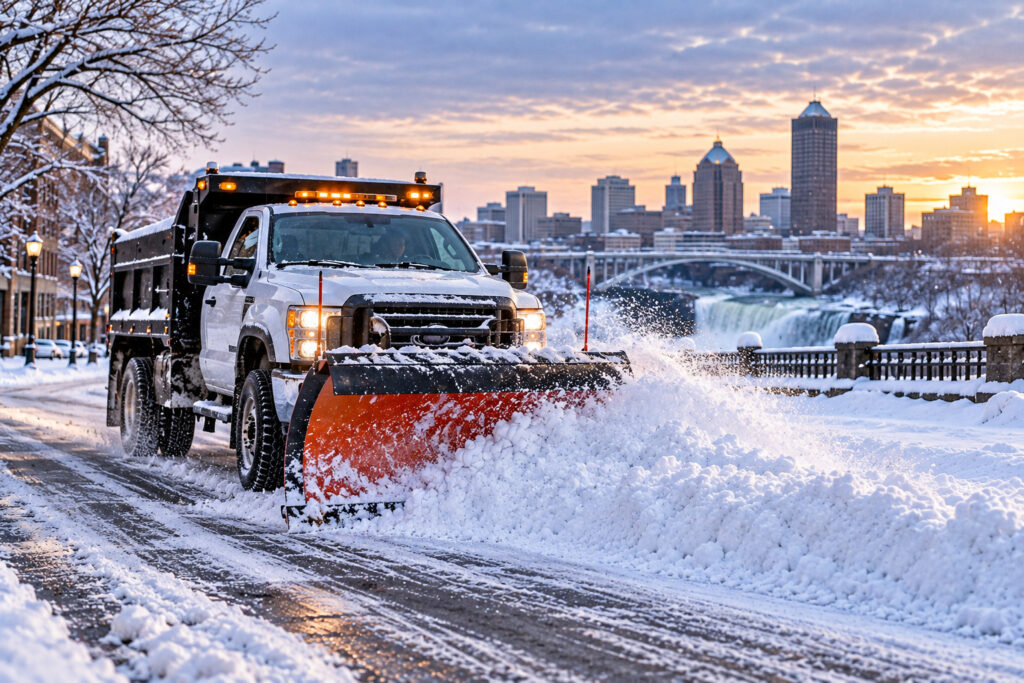 snow plowing Rochester NY